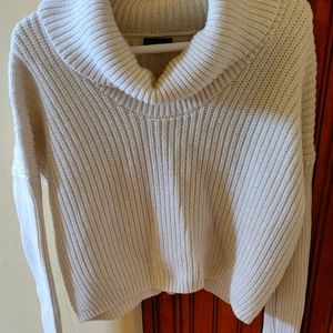 Express cowl neck crop sweater